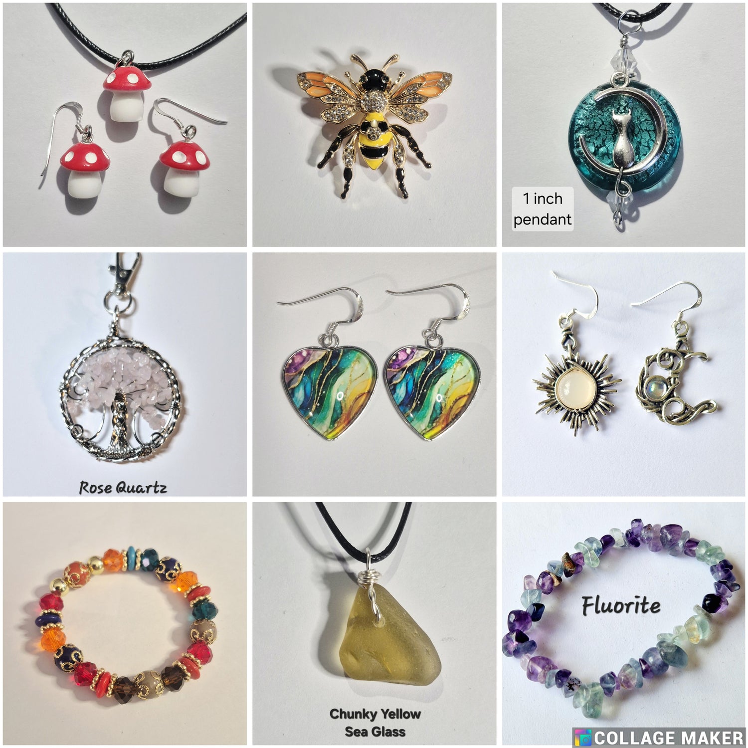 Jewellery Collection at Lunar Rose Crafts
