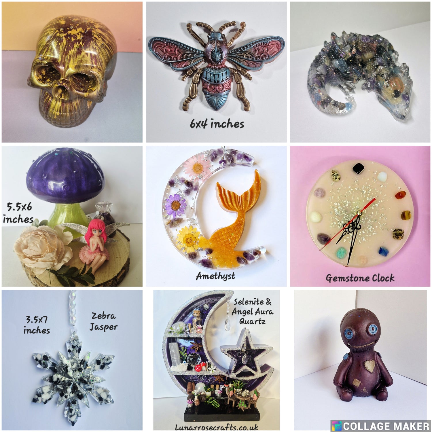 Unique Resin Art at Lunar Rose Crafts