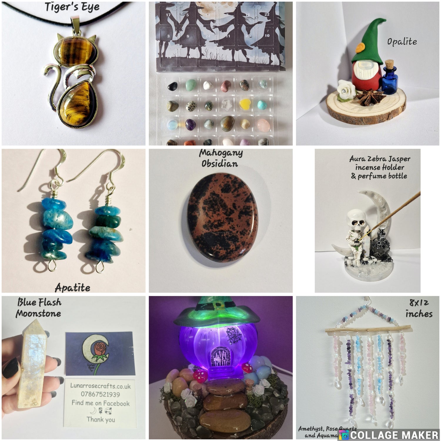 Gemstones at Lunar Rose Crafts