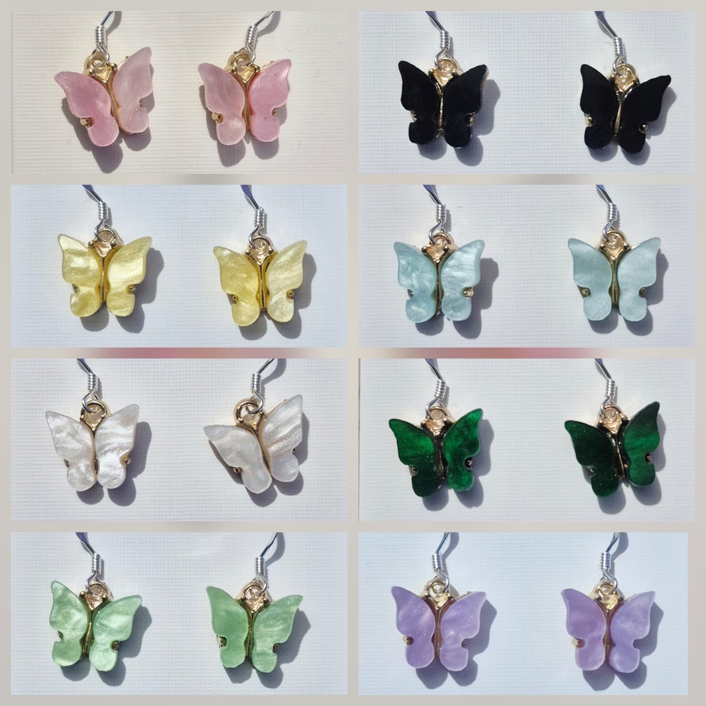 Pearlescent Butterfly Earrings