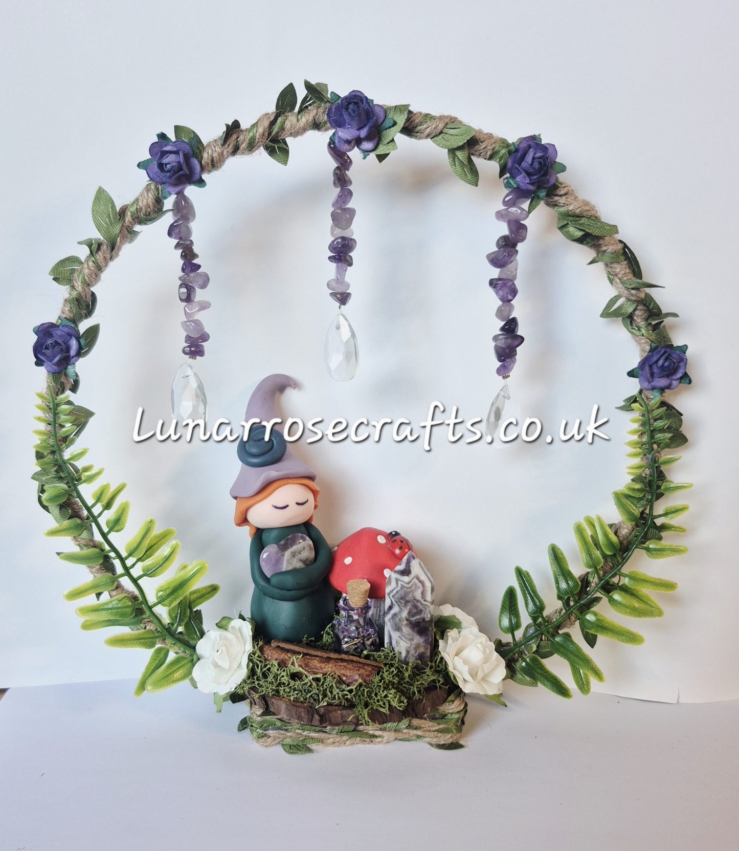 Gemstone and Clay Witch Wreath Collection