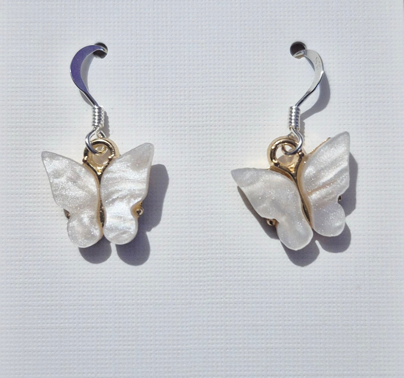 Pearlescent Butterfly Earrings