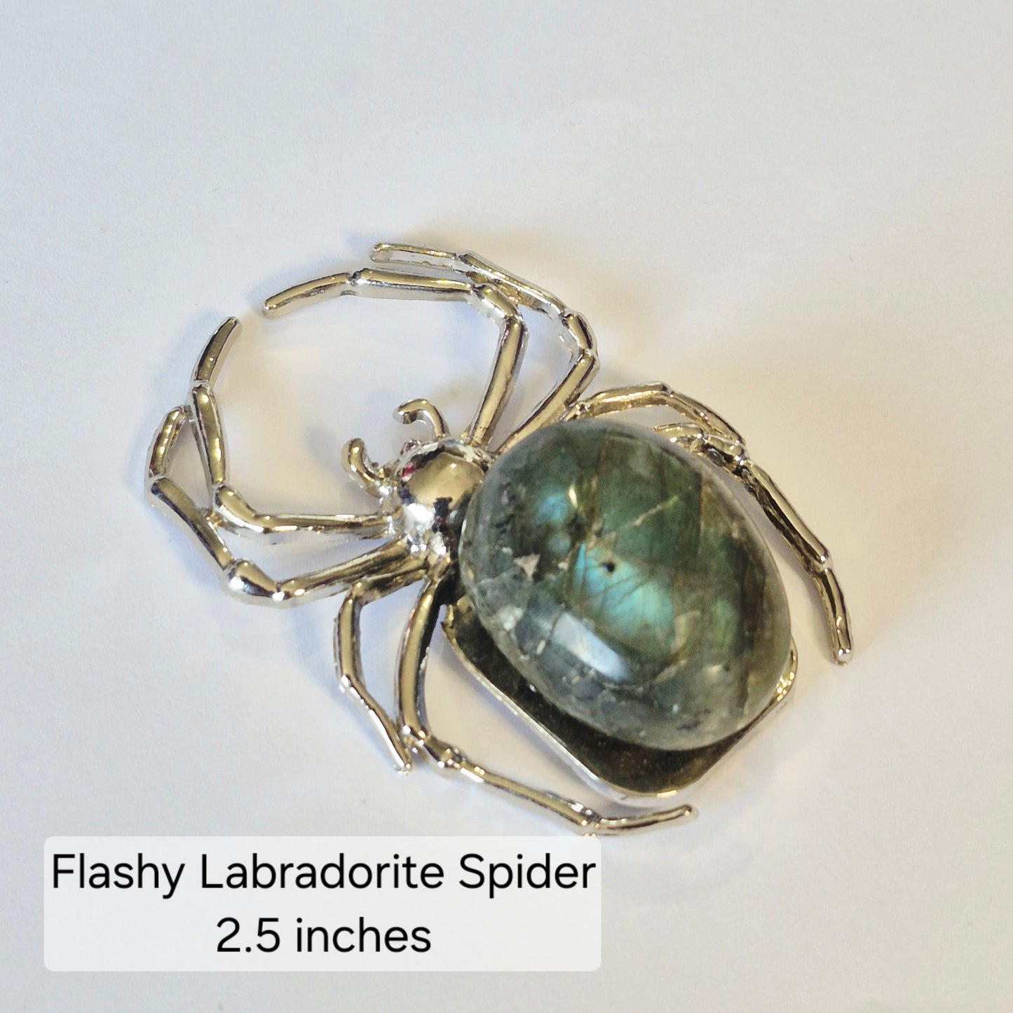 Flashy Labradorite Spider