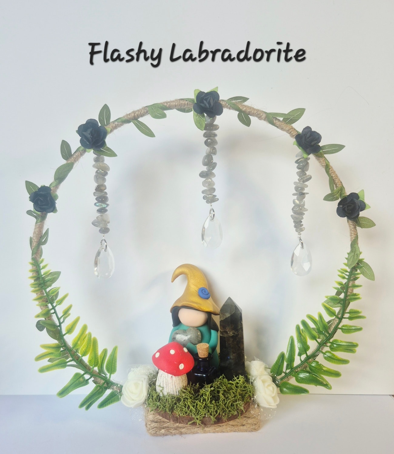 Gemstone and Clay Witch Wreath Collection