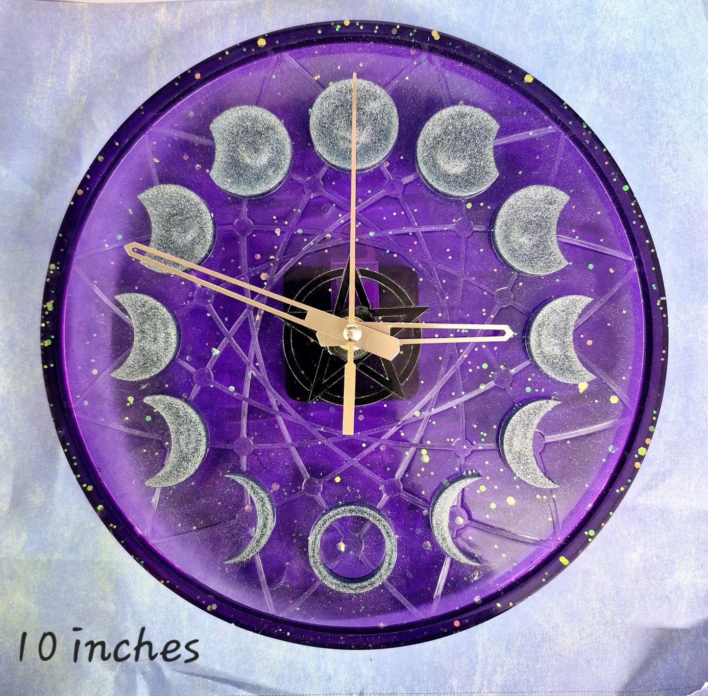 Moon Phases Resin Clocks