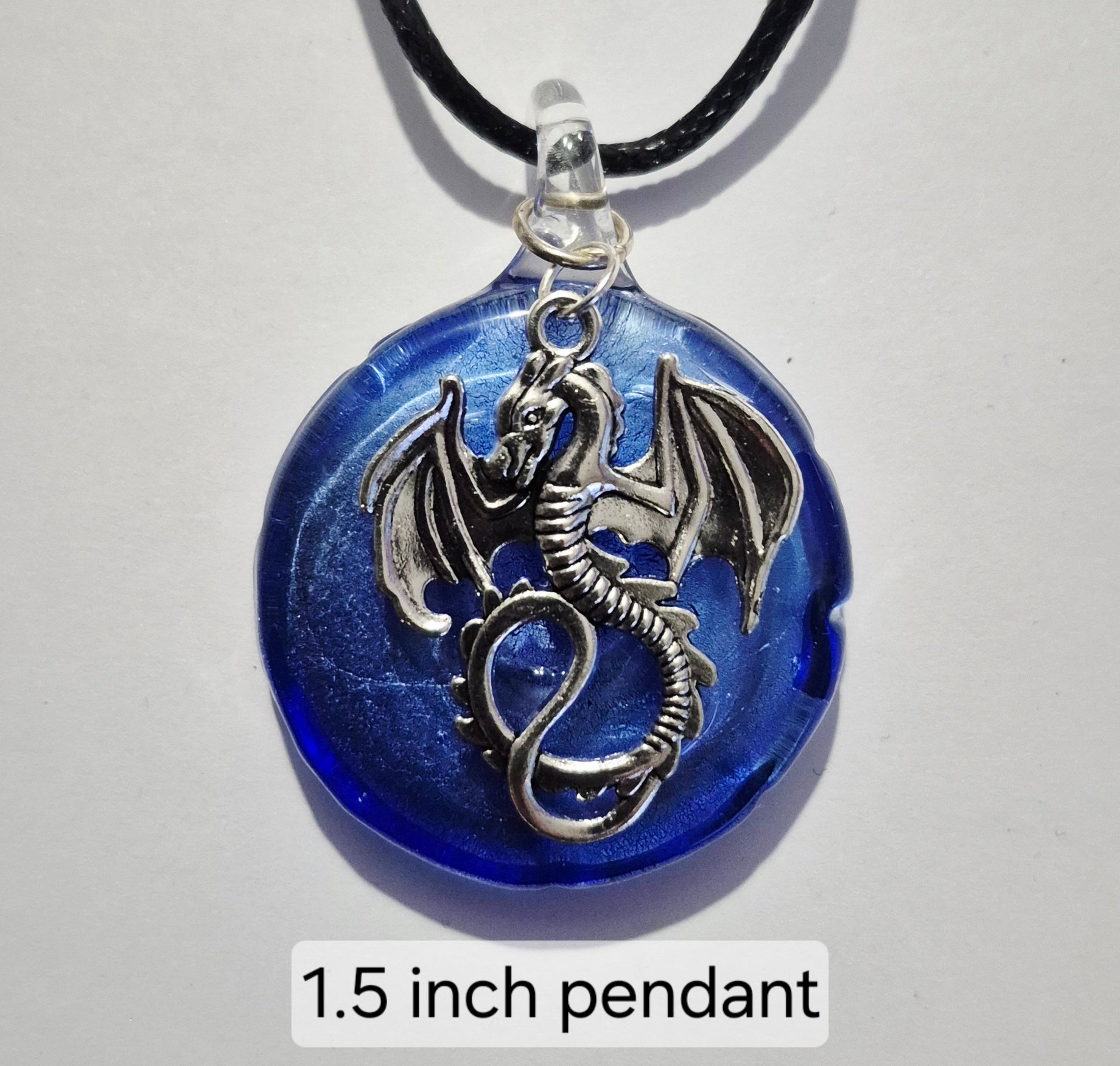 Crackle Glass Pendant Necklaces