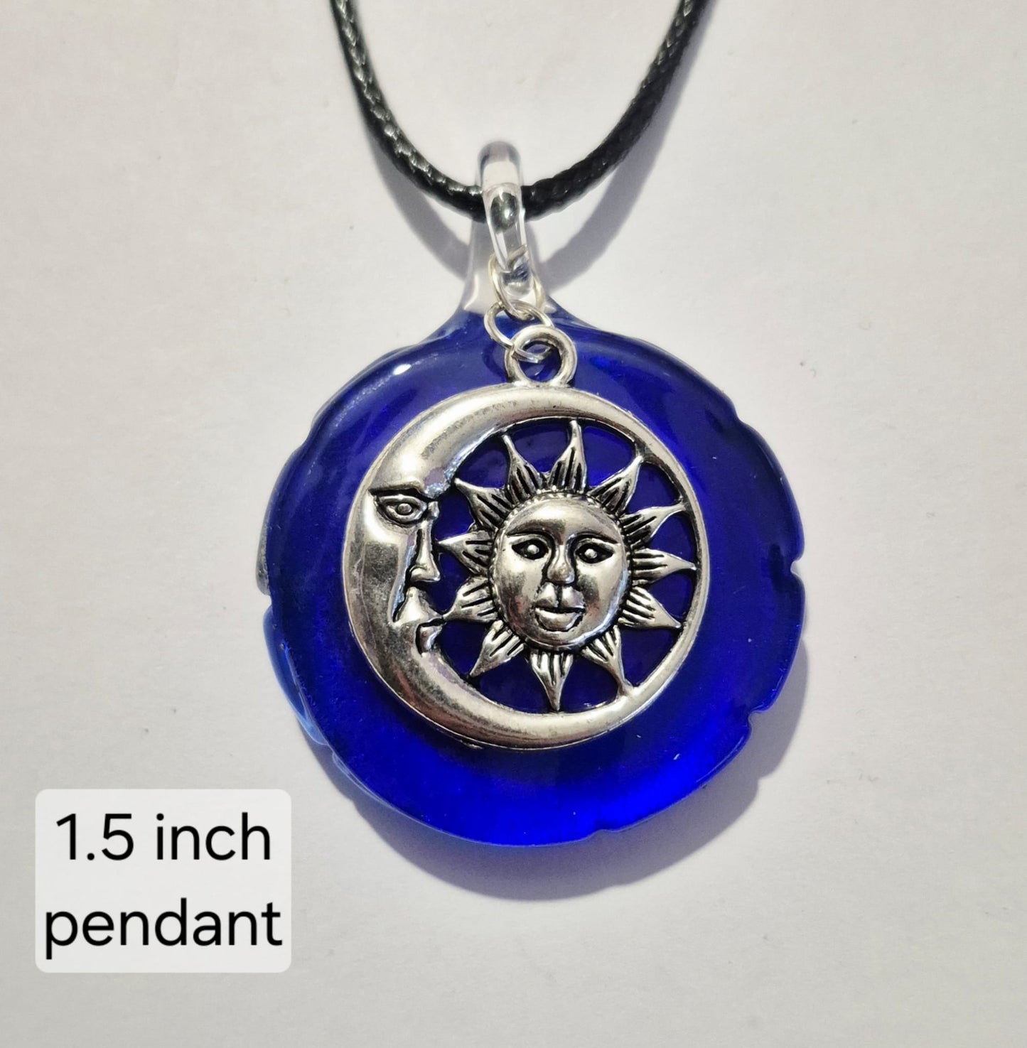 Crackle Glass Pendant Necklaces