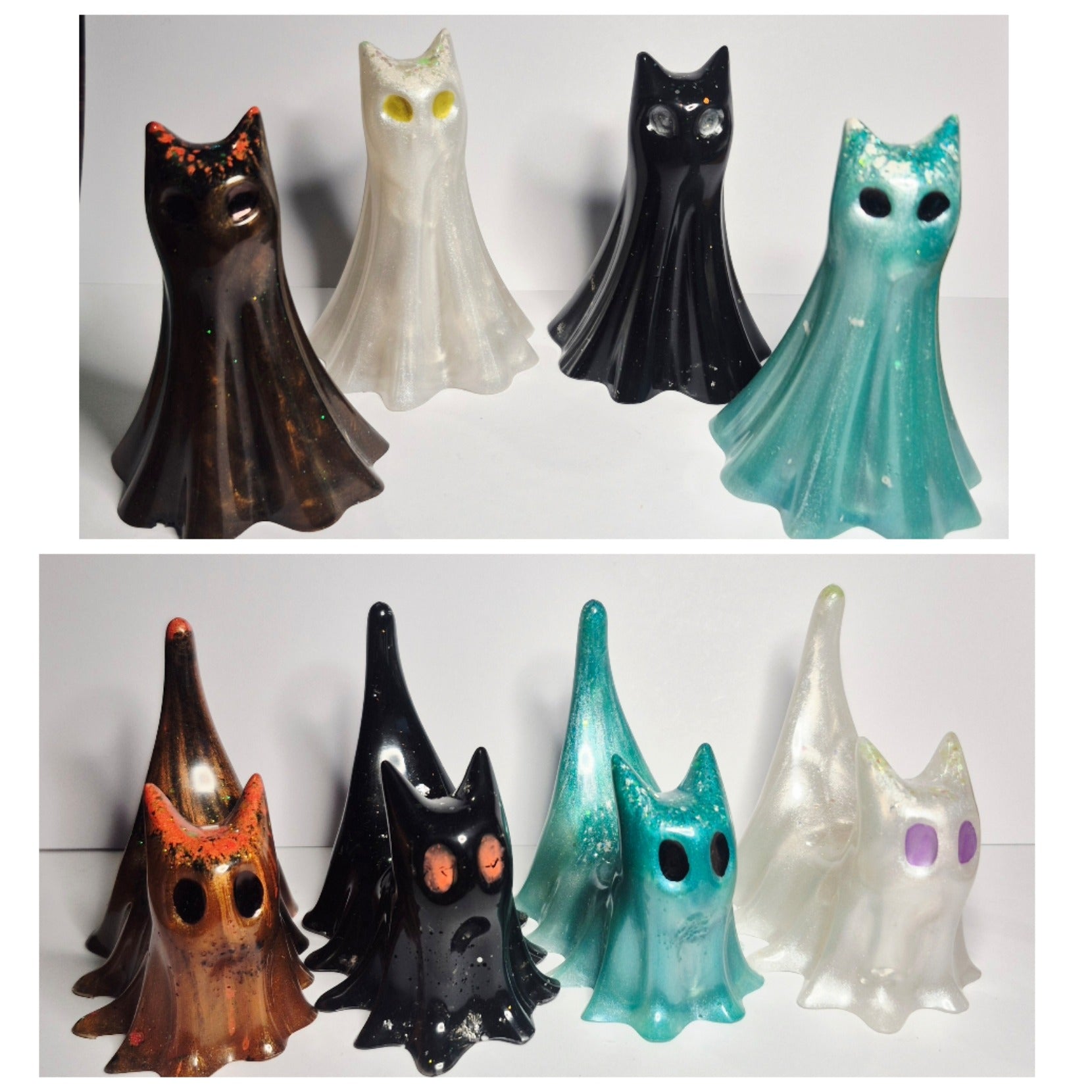 Ghost Cat Figurines