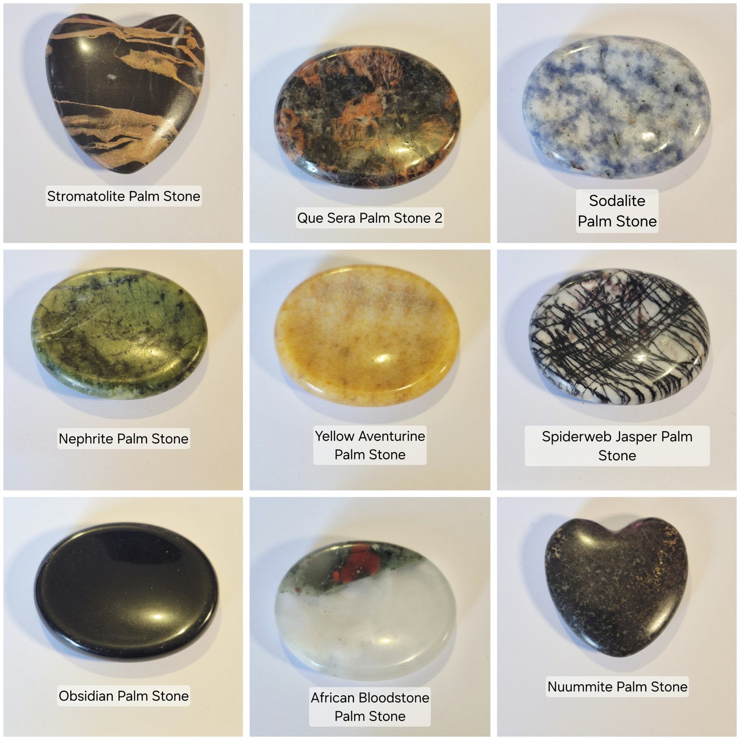 Shaped Gemstone Palm Stones