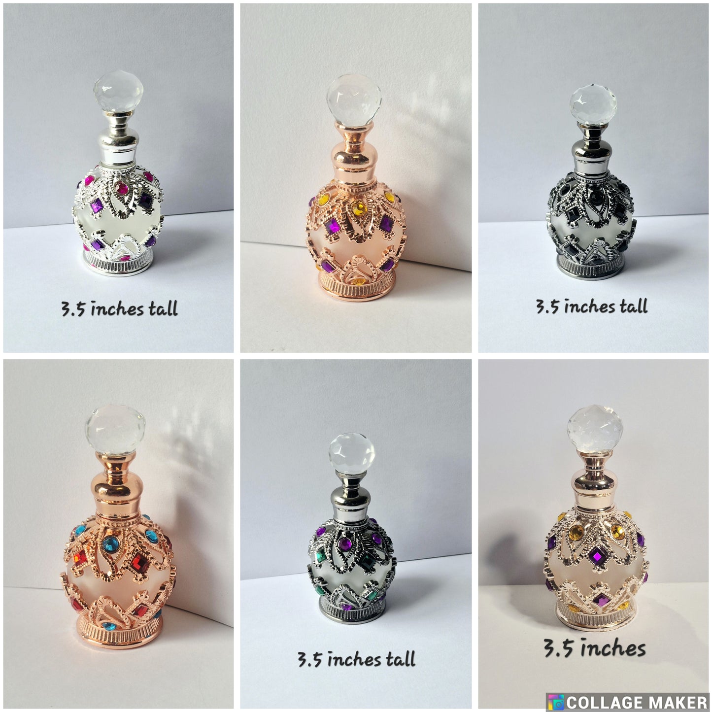 Glass Decorated Perfume Bottles