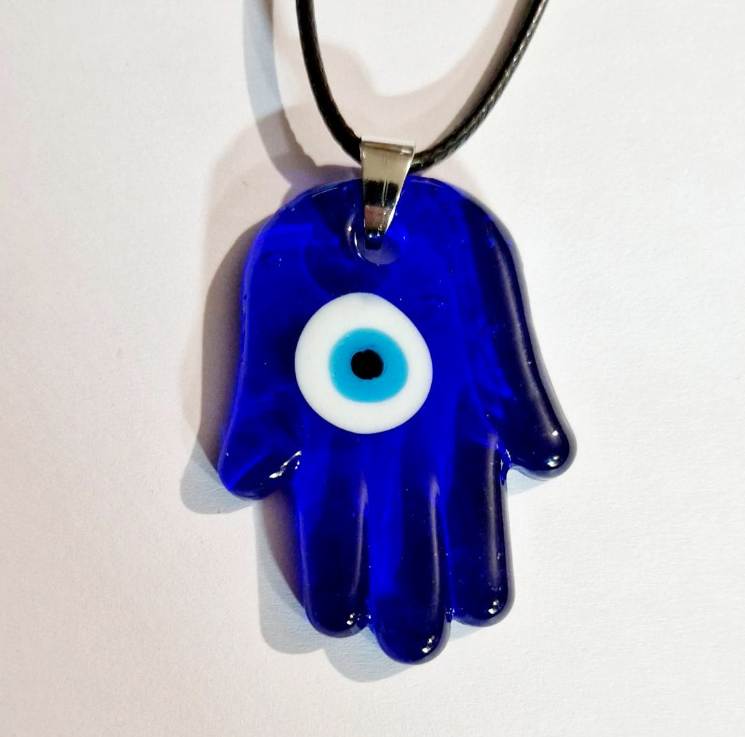 Evil Eye and Hamsa Pendant