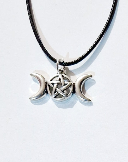 Triple Moon Charm Necklace