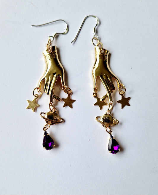 Celestial Charm Hand Earrings