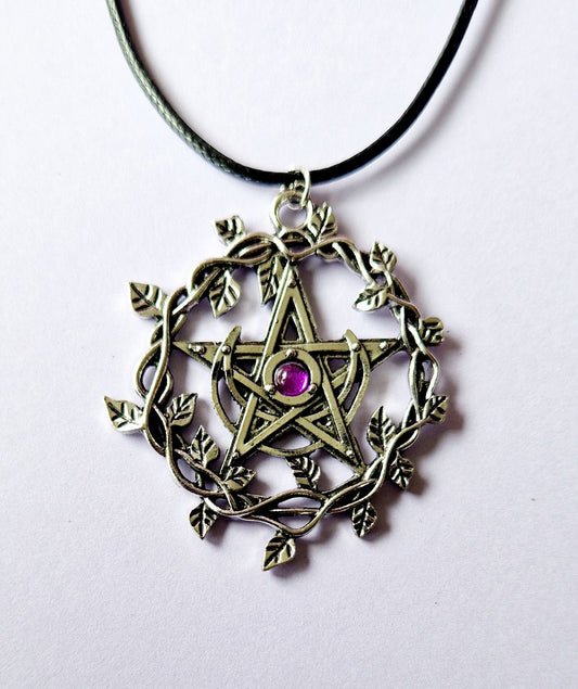 Pentagram Vine Pendant Necklace