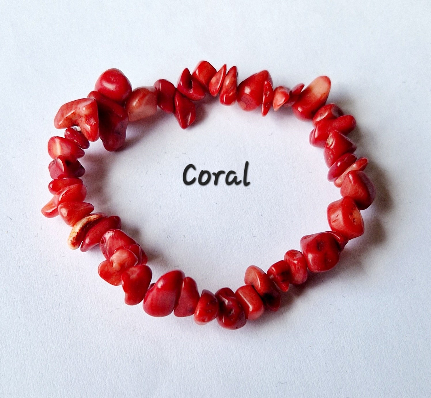 Gemstone Chip Elasticated Bracelets