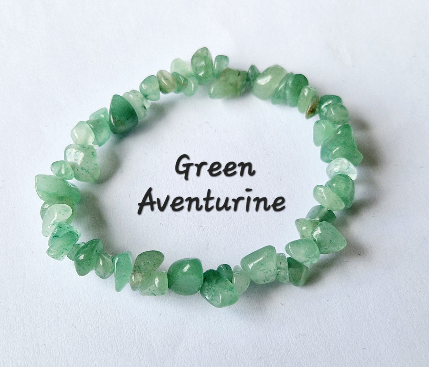Gemstone Chip Elasticated Bracelets