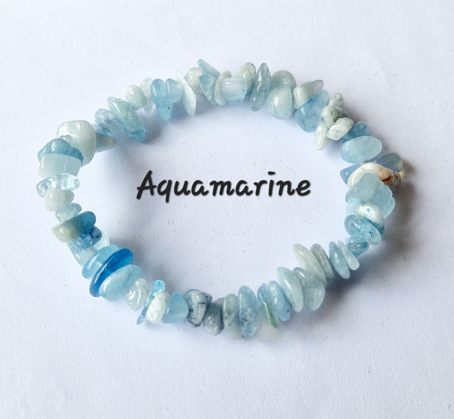 Gemstone Chip Elasticated Bracelets