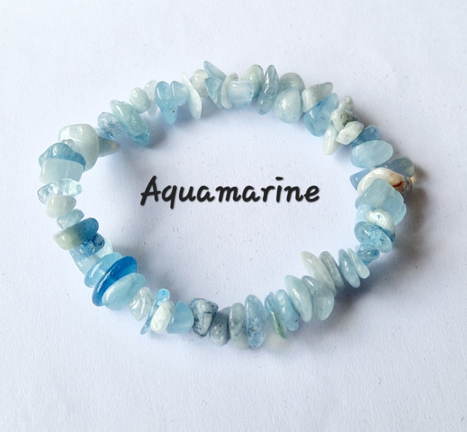 Gemstone Chip Elasticated Bracelets