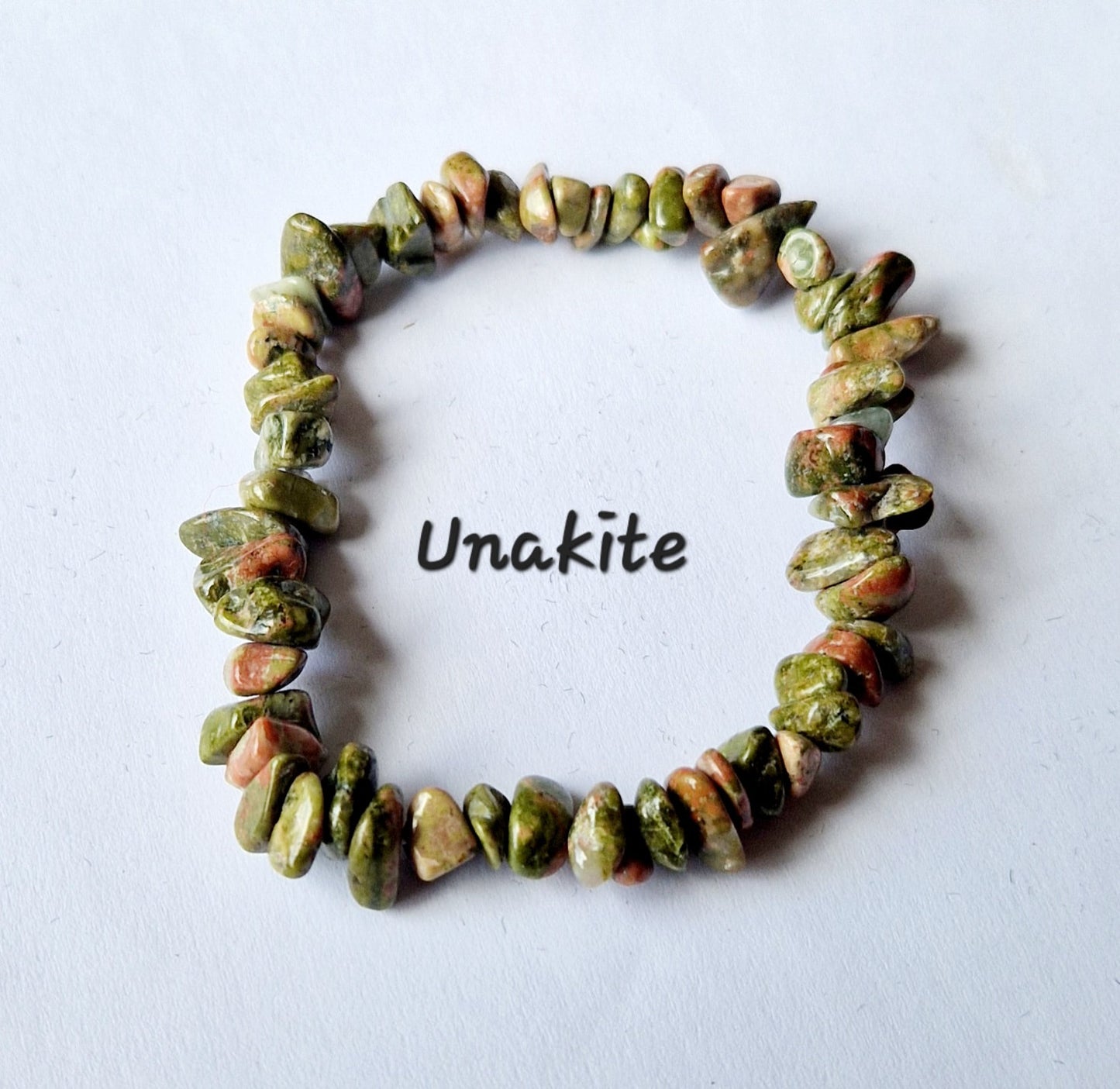Gemstone Chip Elasticated Bracelets