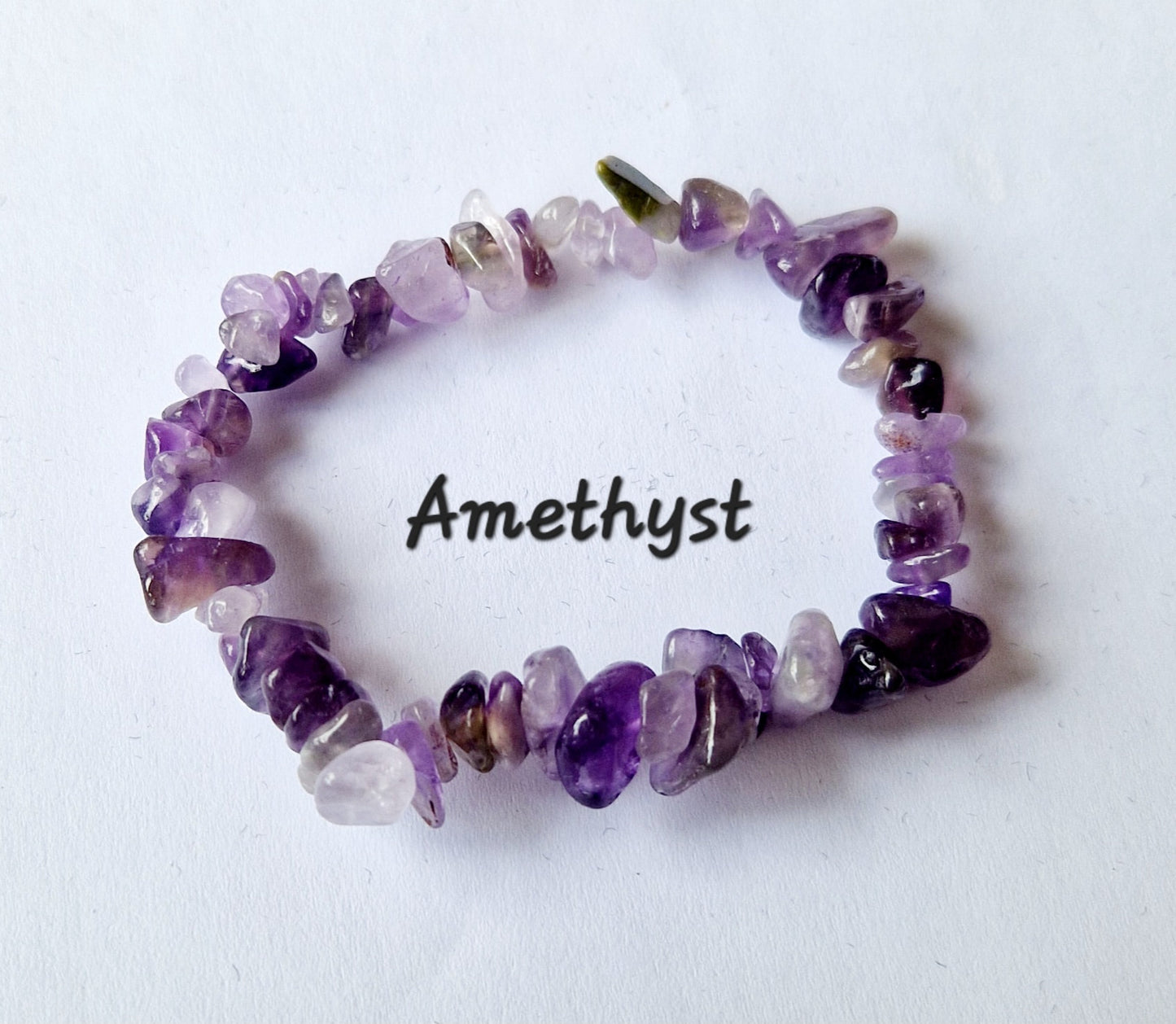 Gemstone Chip Elasticated Bracelets