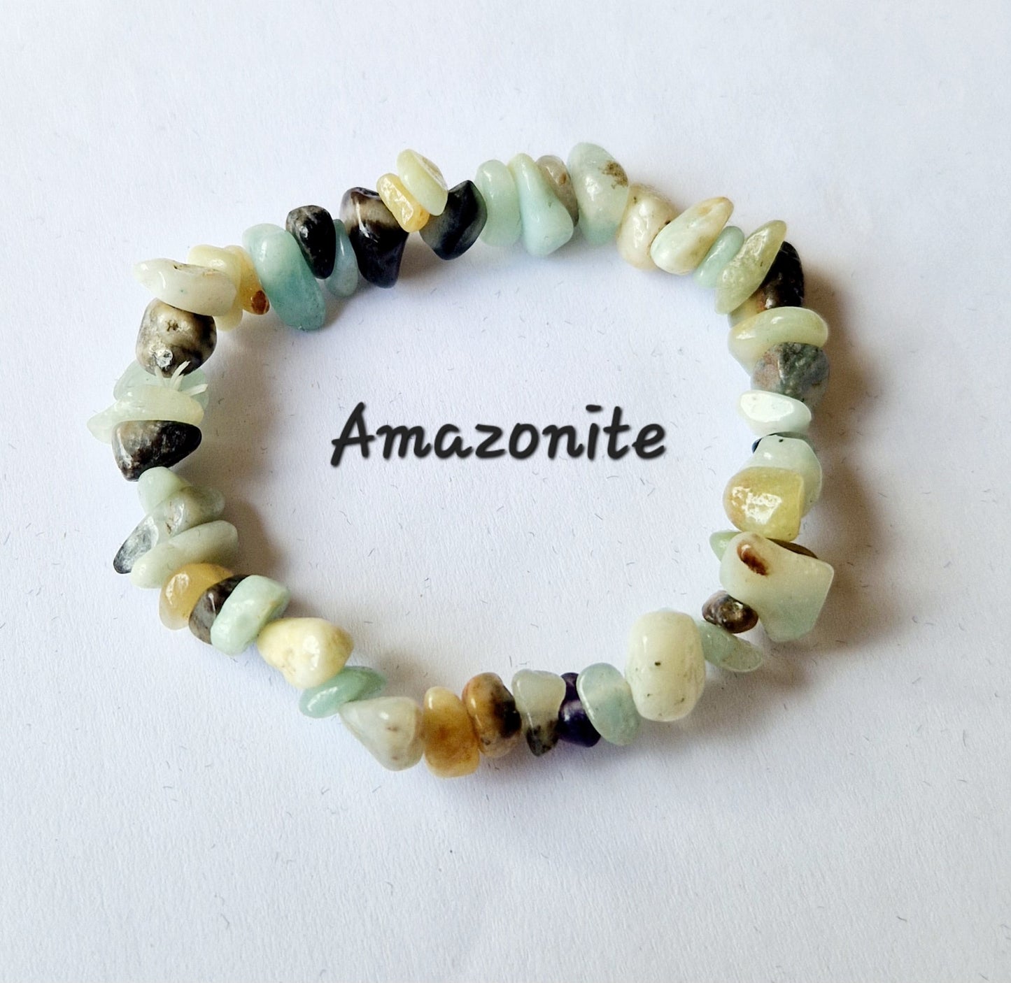 Gemstone Chip Elasticated Bracelets