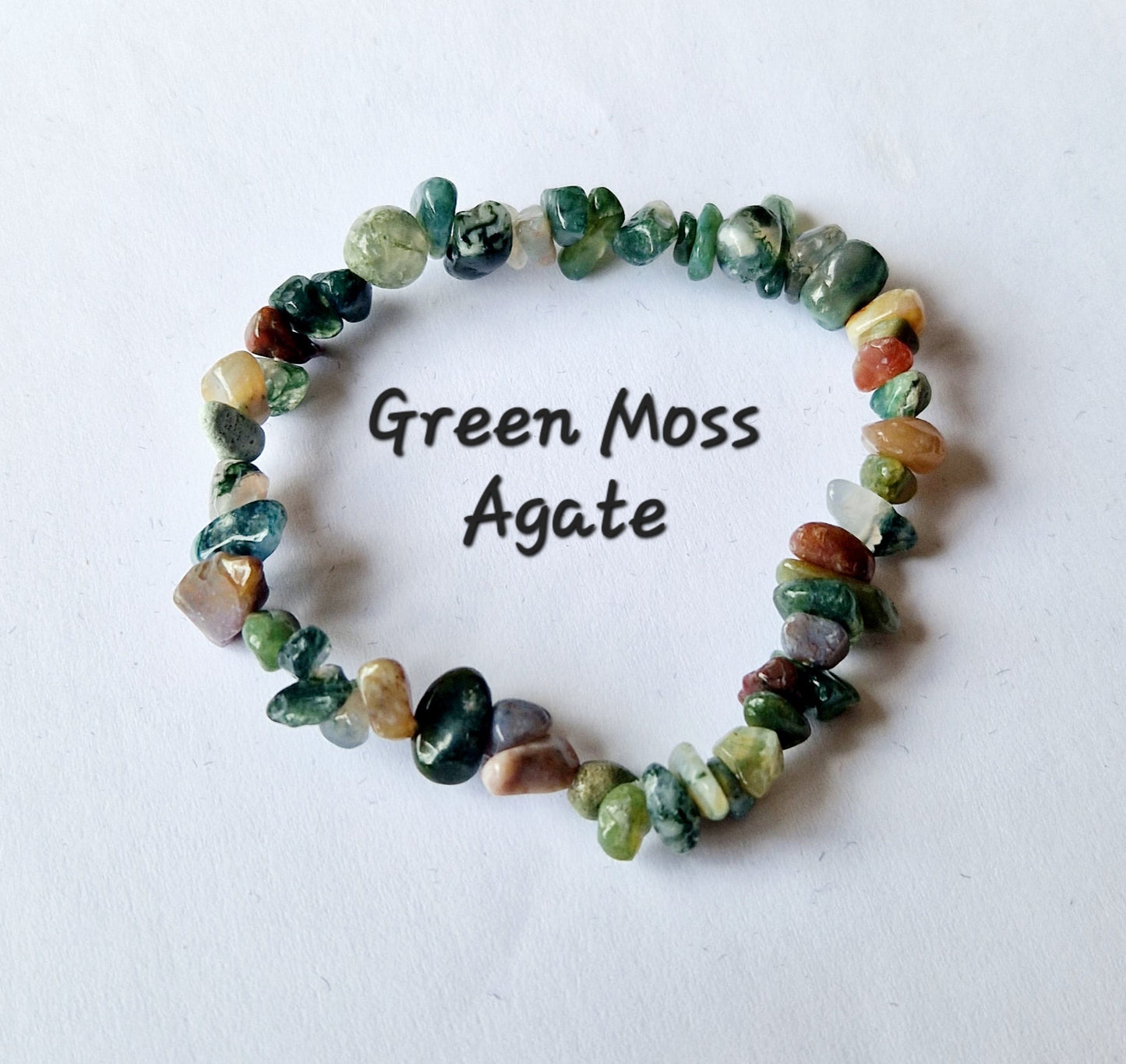 Gemstone Chip Elasticated Bracelets