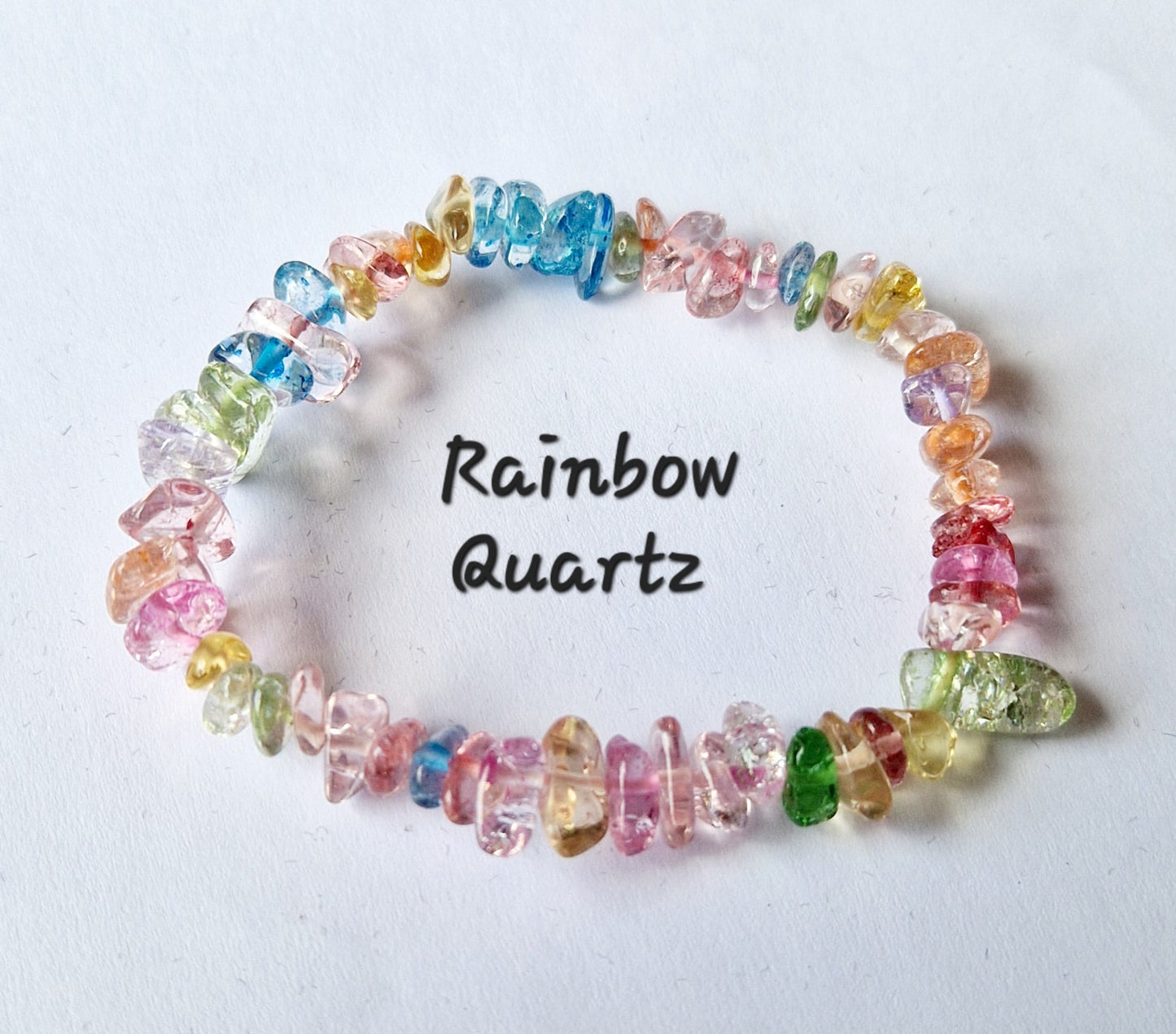 Gemstone Chip Elasticated Bracelets