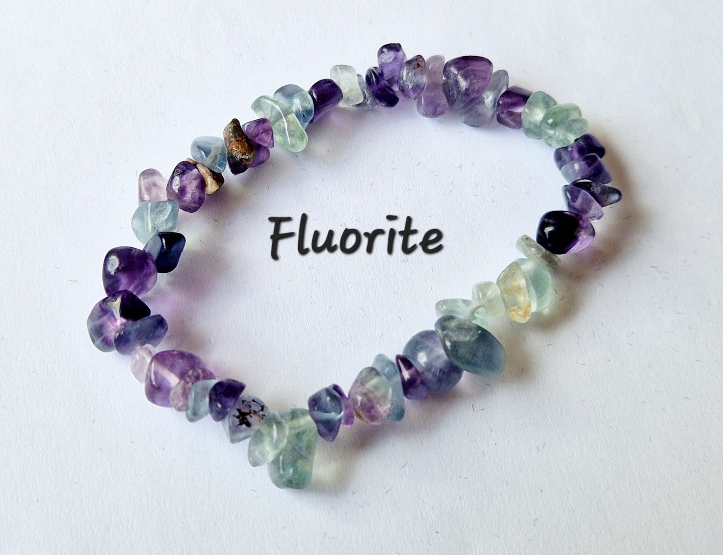 Gemstone Chip Elasticated Bracelets