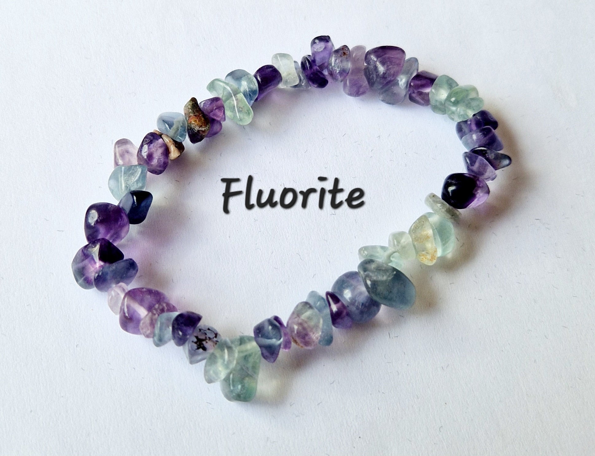 Gemstone Chip Elasticated Bracelets