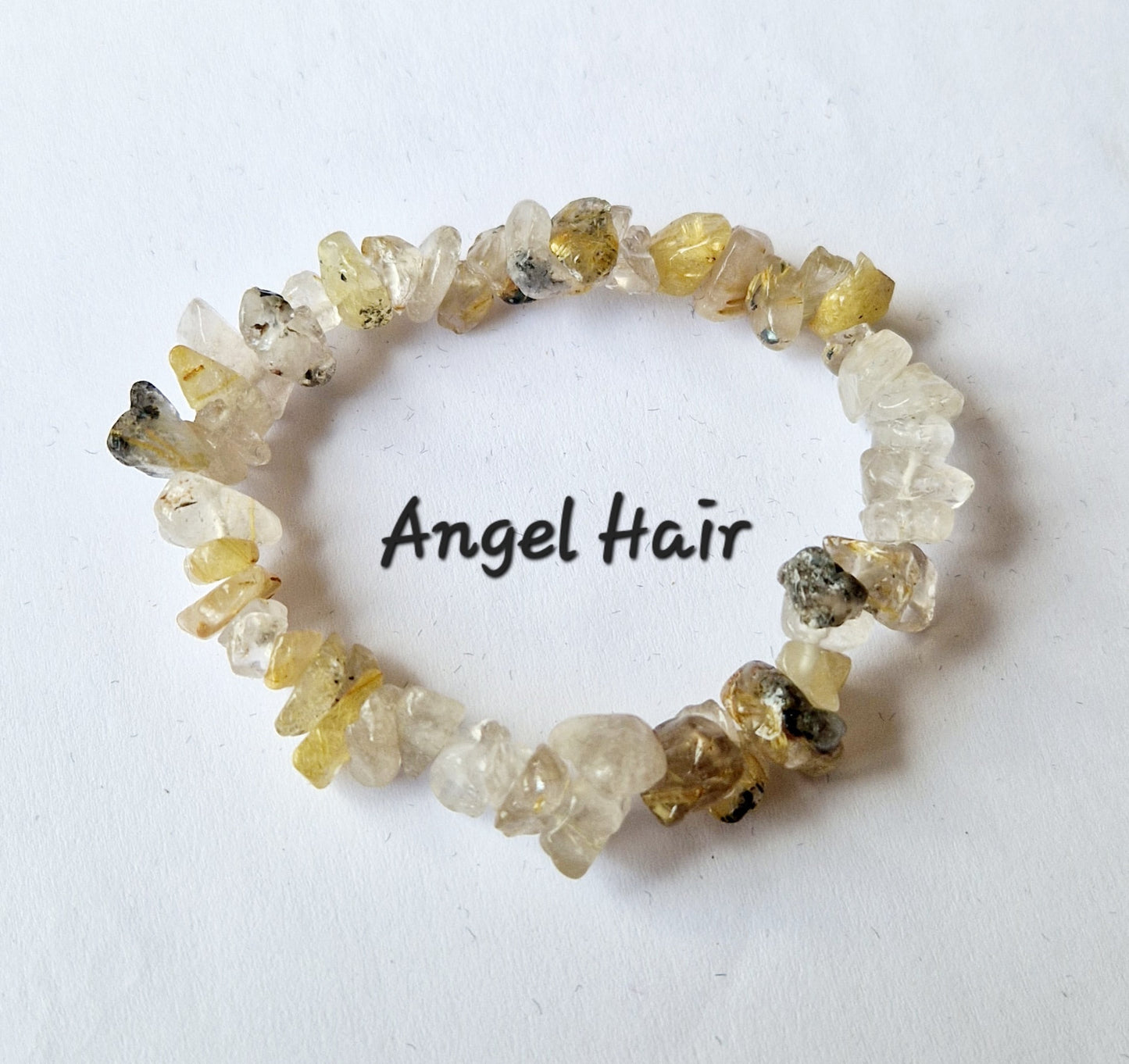 Gemstone Chip Elasticated Bracelets
