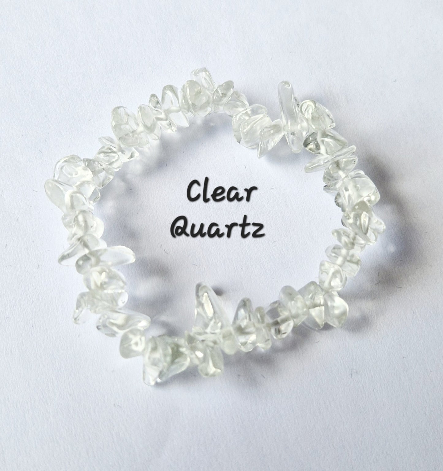Gemstone Chip Elasticated Bracelets