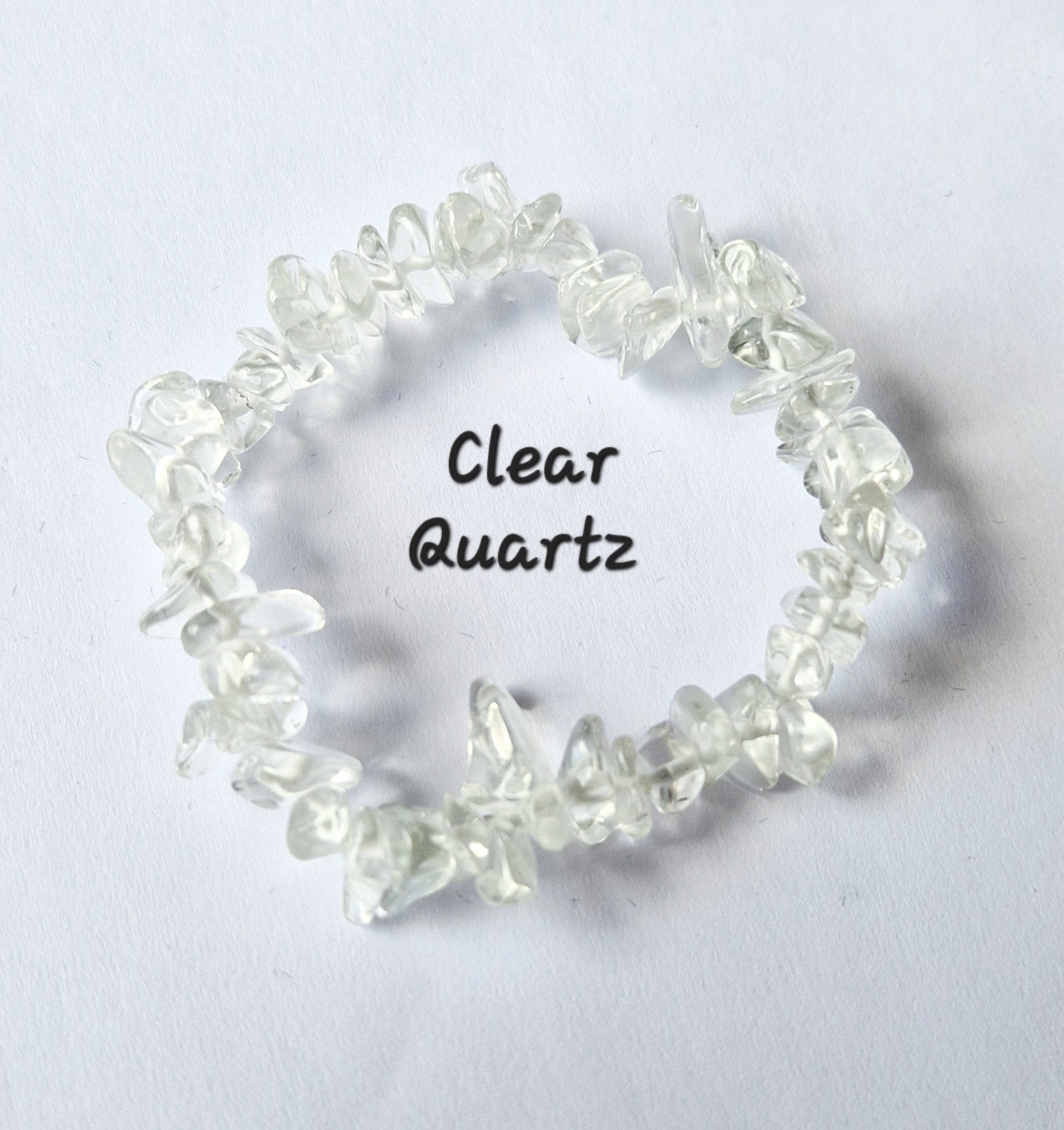 Gemstone Chip Elasticated Bracelets