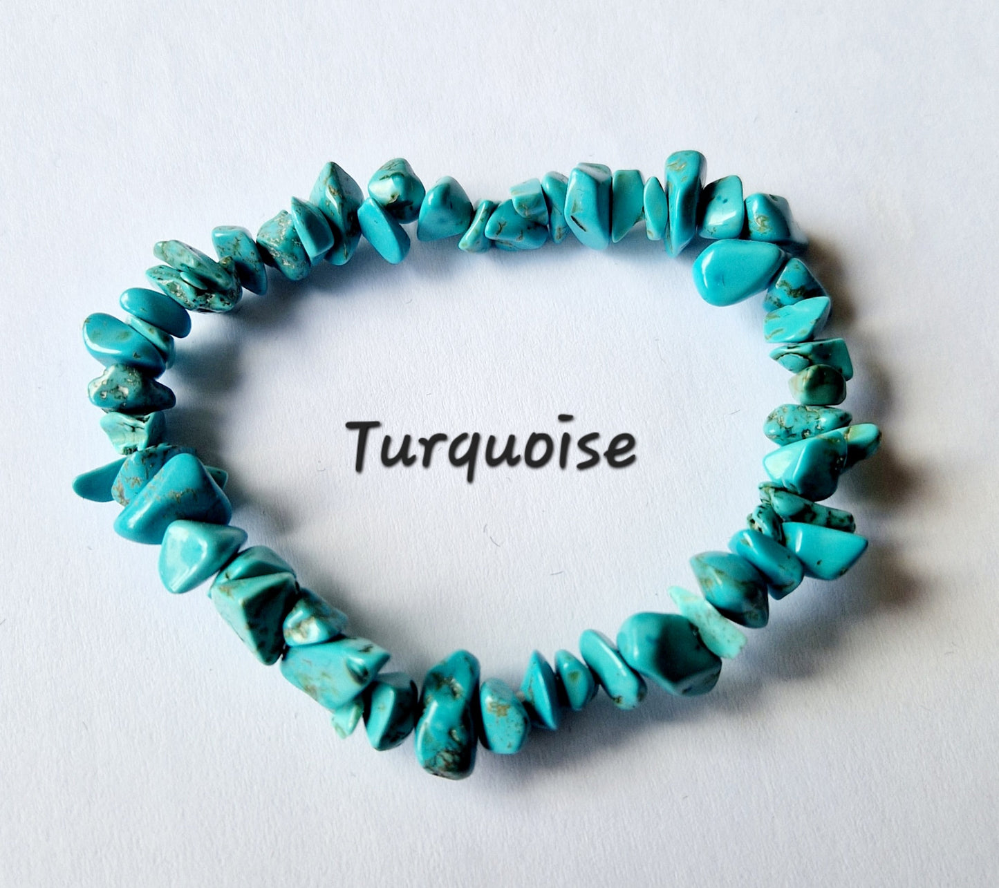 Gemstone Chip Elasticated Bracelets
