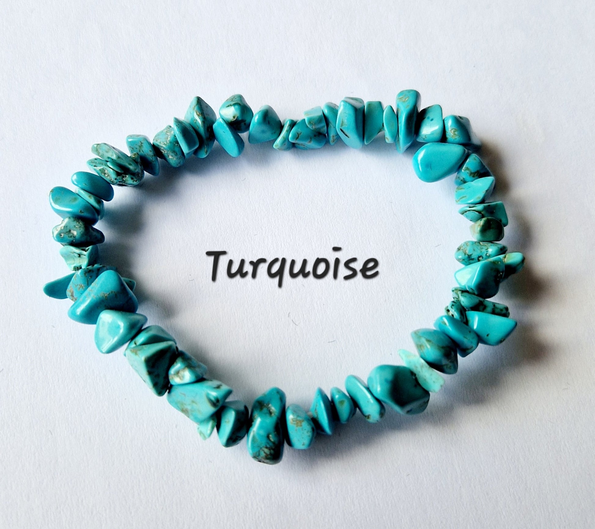 Gemstone Chip Elasticated Bracelets