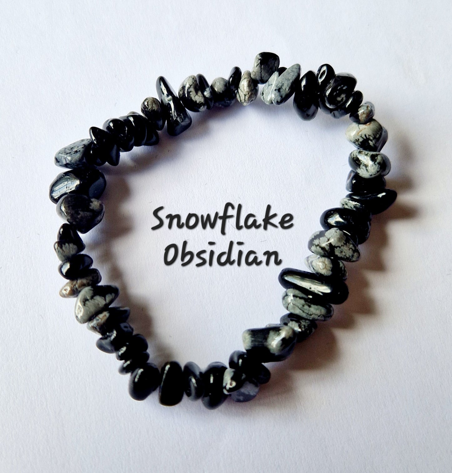 Gemstone Chip Elasticated Bracelets