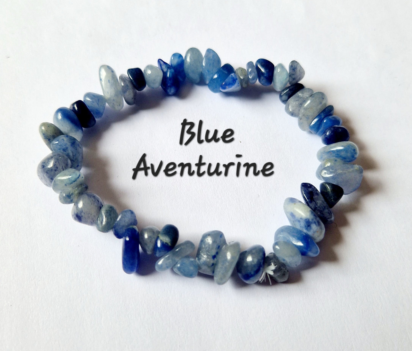 Gemstone Chip Elasticated Bracelets