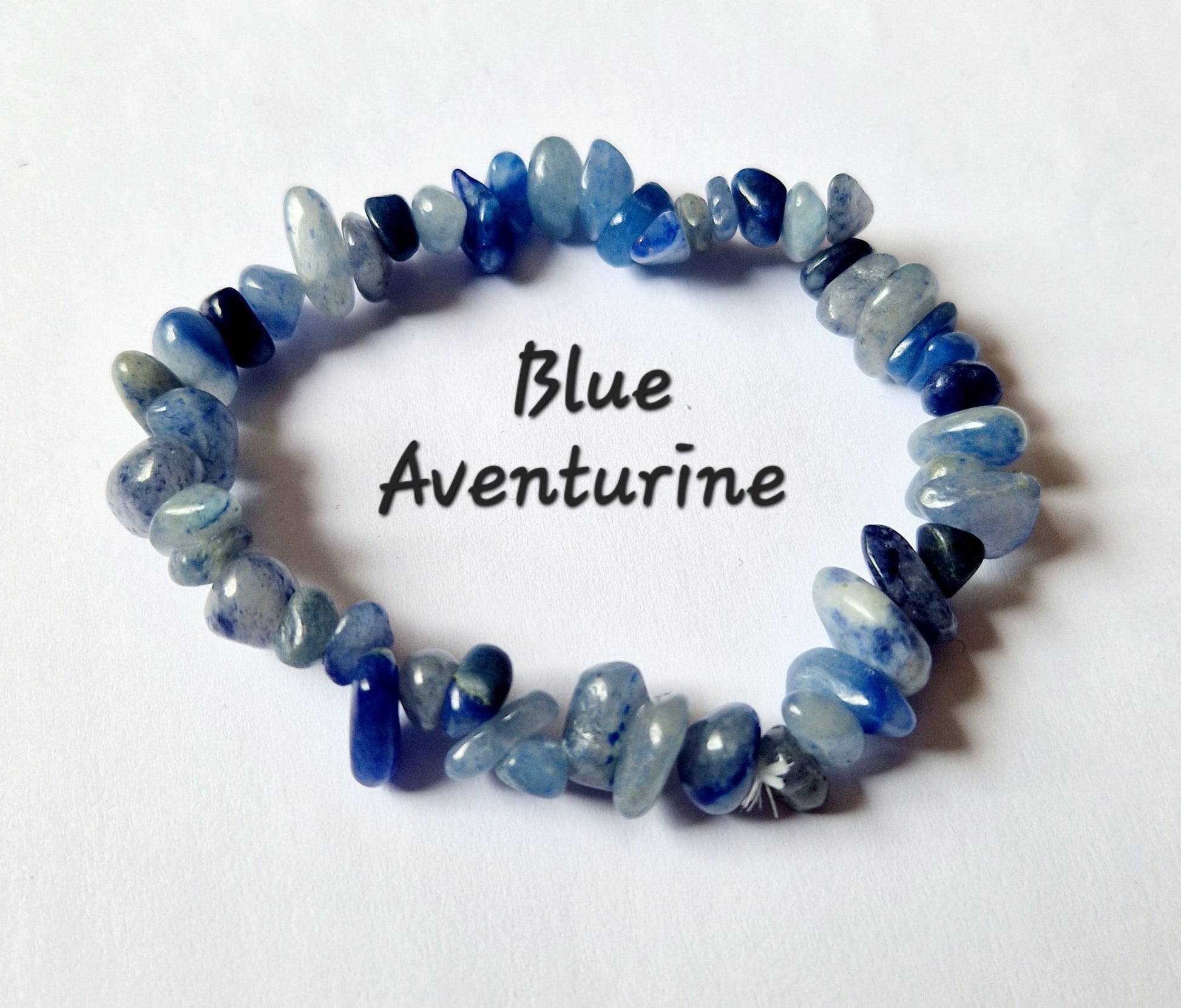 Gemstone Chip Elasticated Bracelets