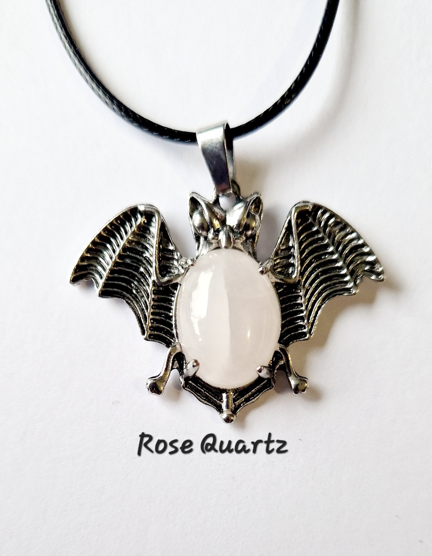 Gemstone Bat Necklace