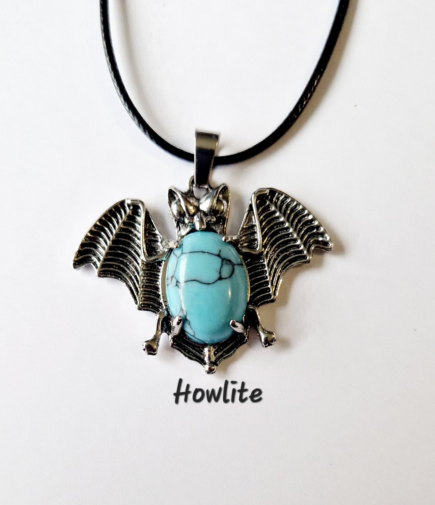 Gemstone Bat Necklace