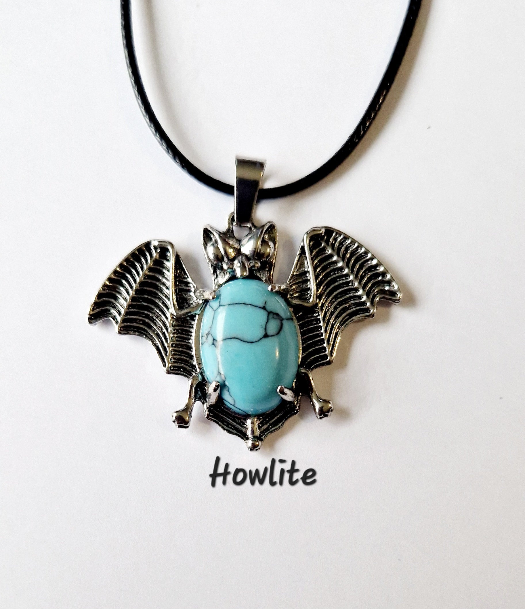 Gemstone Bat Necklace