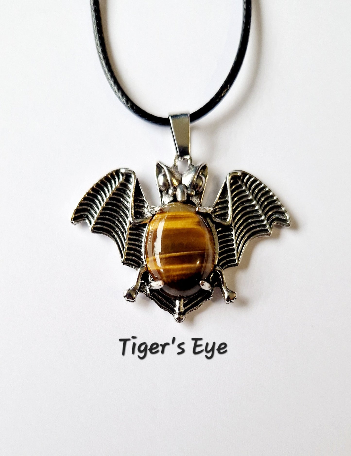 Gemstone Bat Necklace