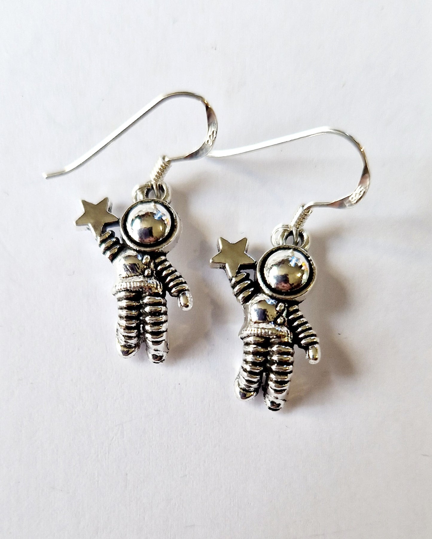 Whimsical Astronaut and Star Earrings