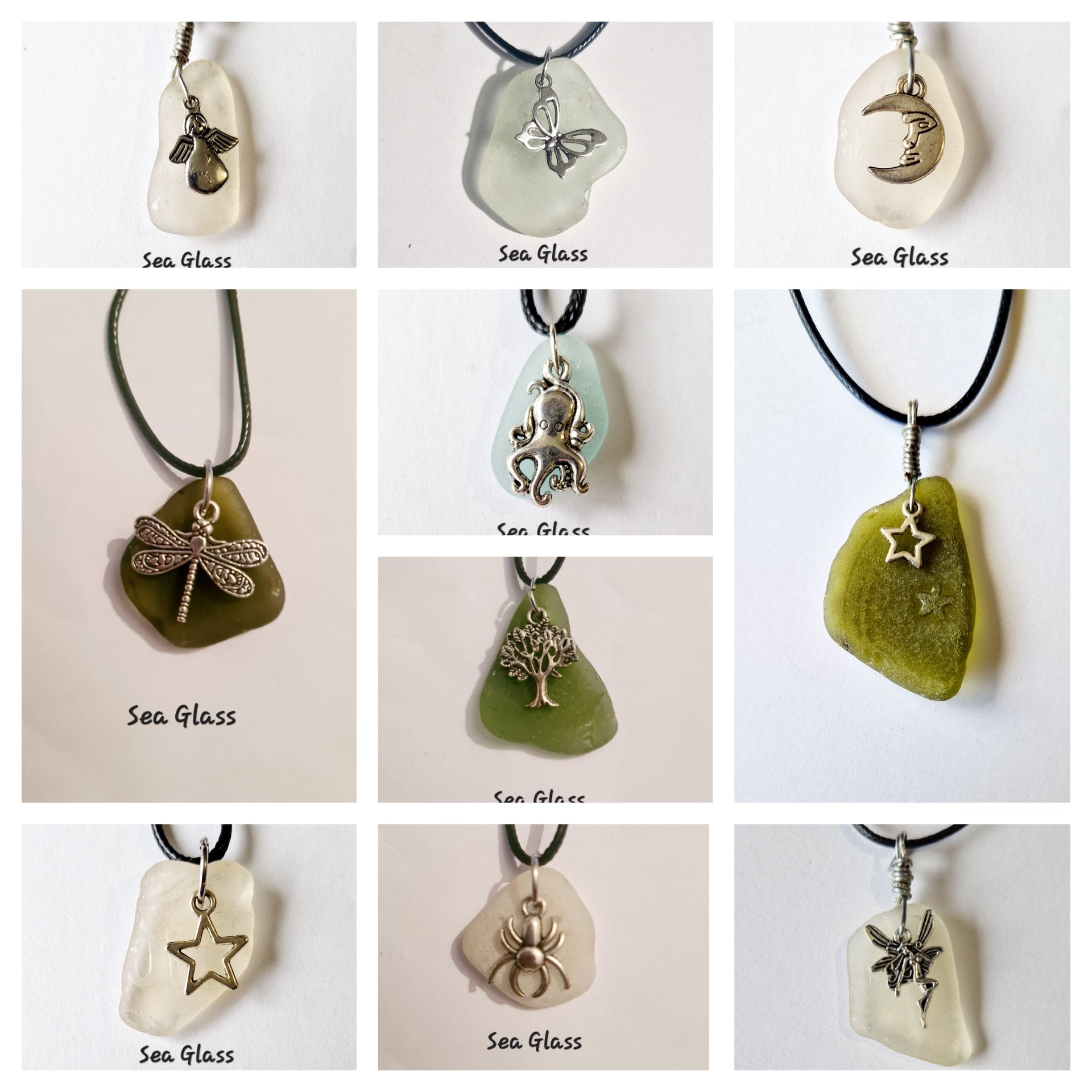 Sea Glass Necklaces - Treasures from the Suffolk Shores