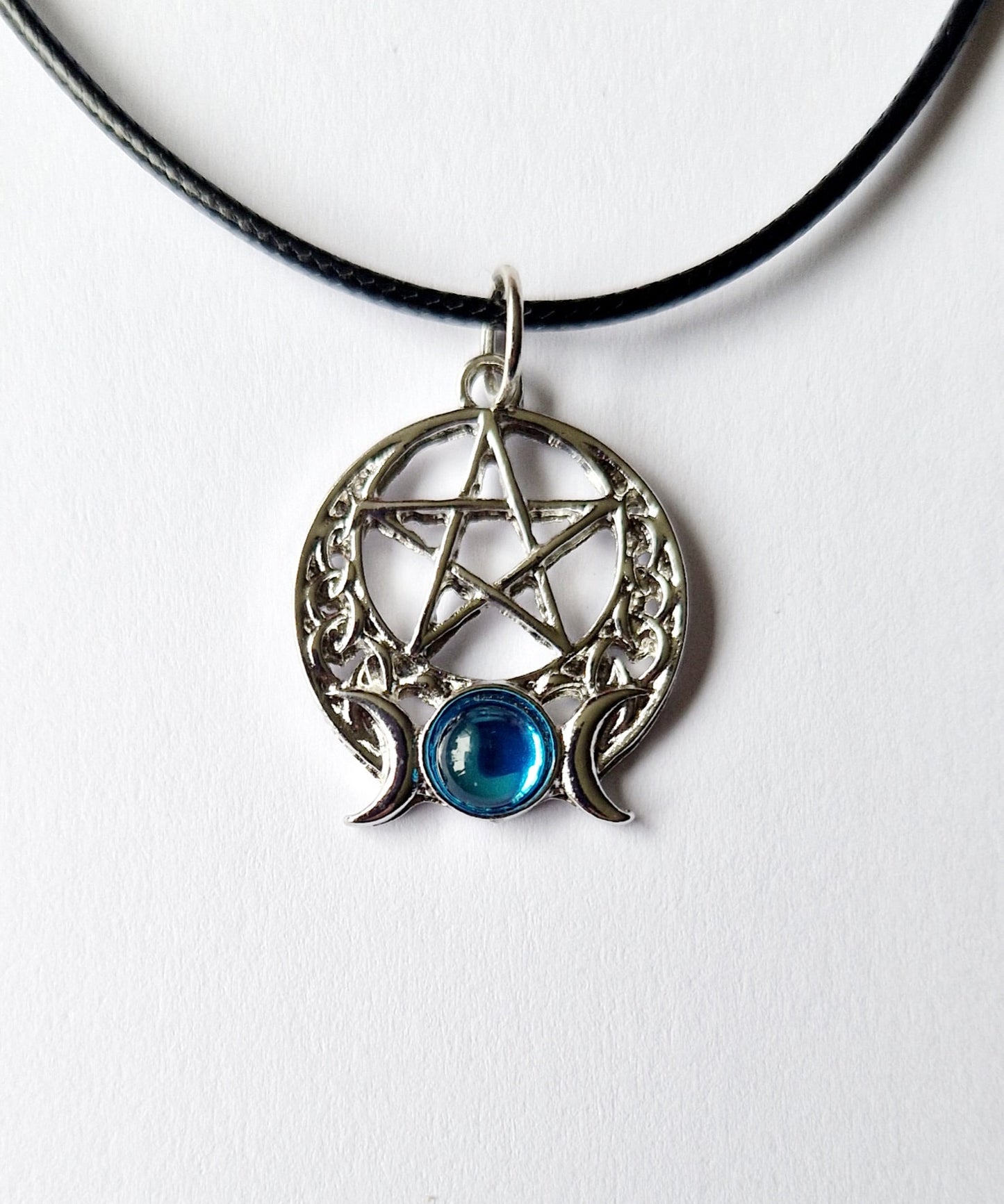 Triple Moon Pentagram Necklace