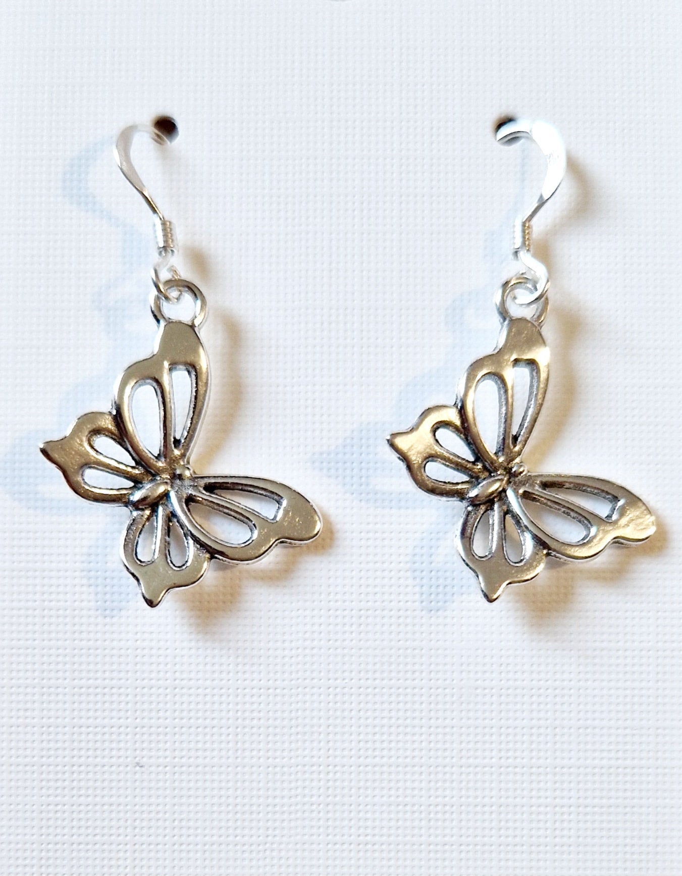 Silver Butterfly Earrings