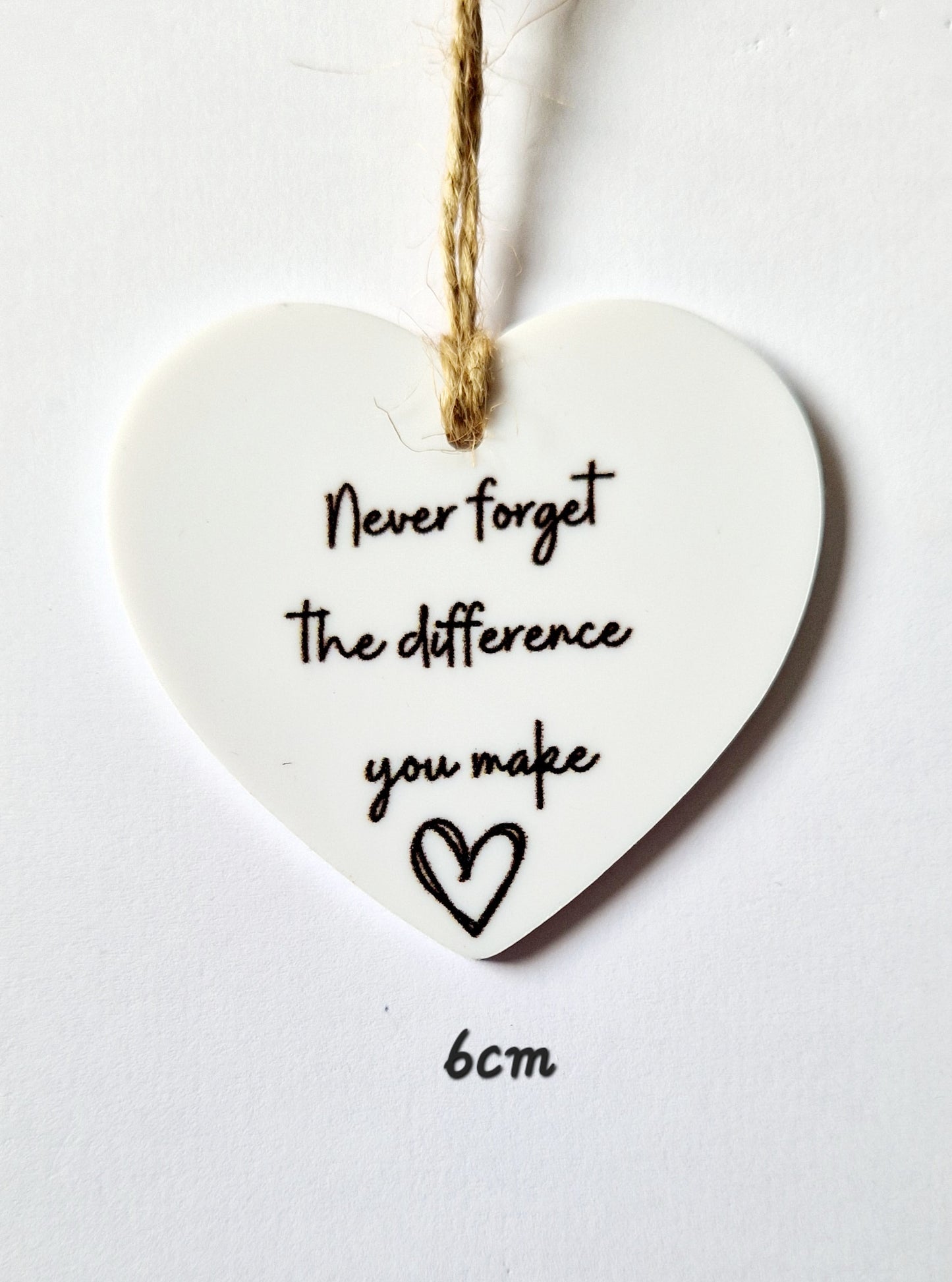 Sentiment Heart Plaques