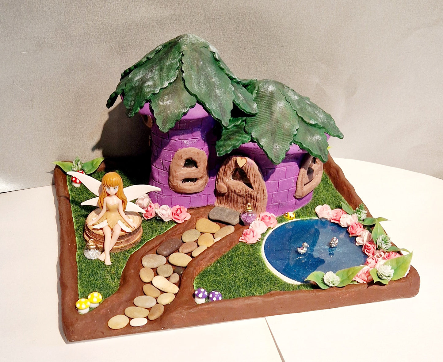 Handmade Clay Fairy Cottage