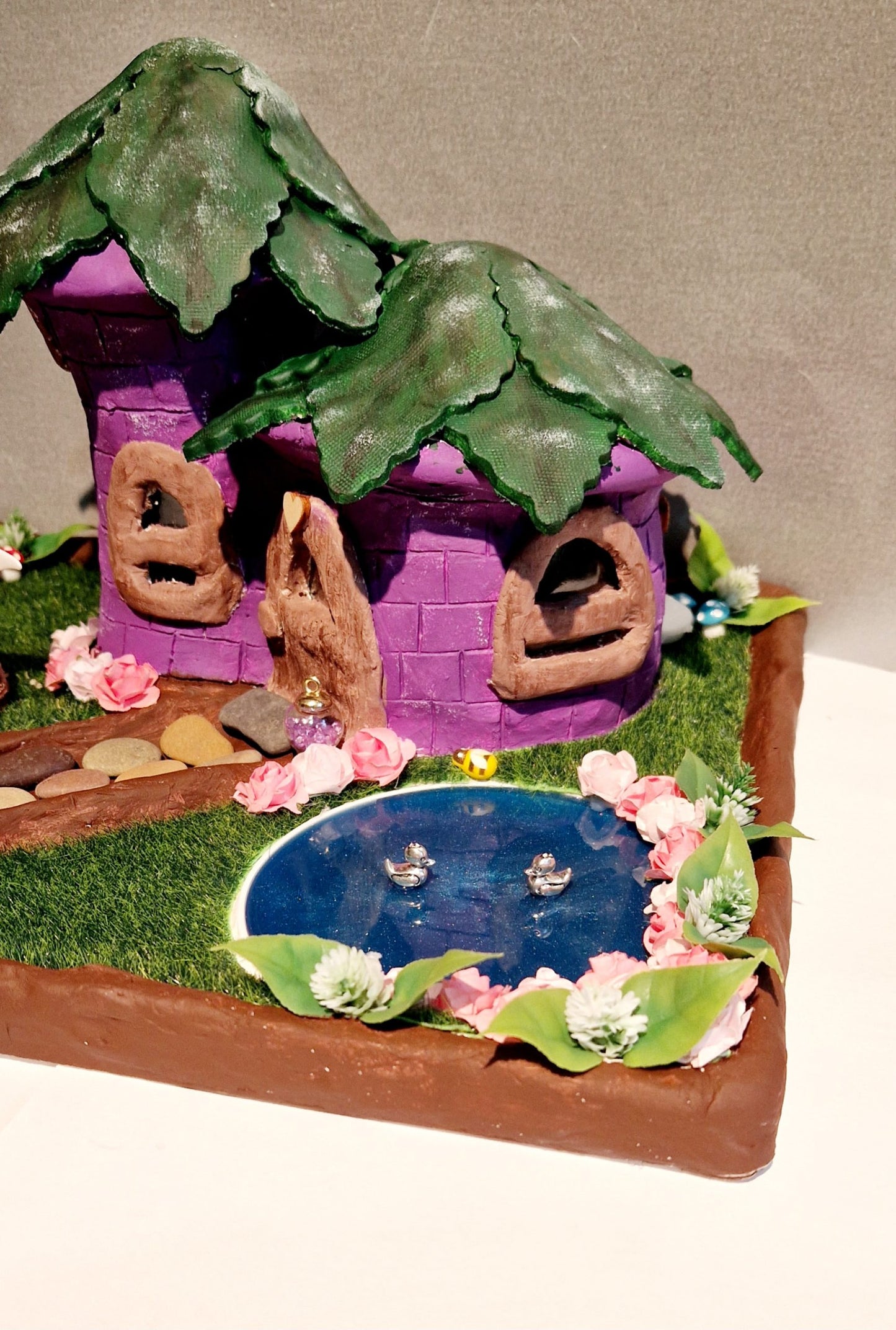 Handmade Clay Fairy Cottage