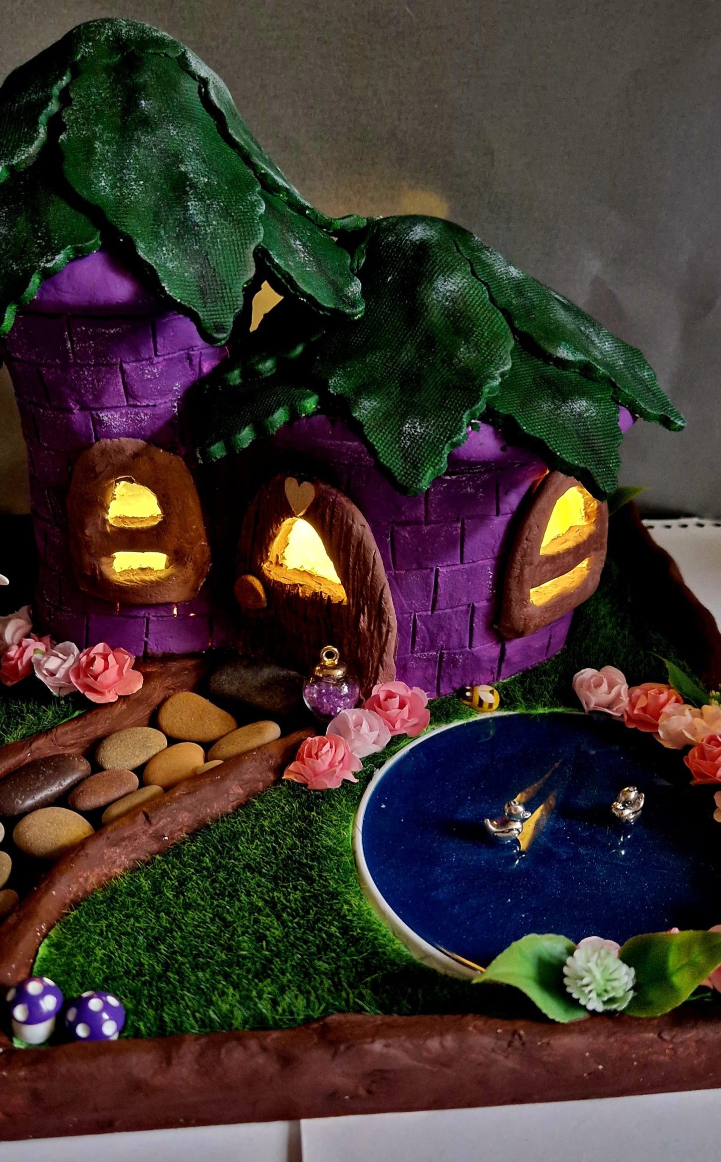 Handmade Clay Fairy Cottage