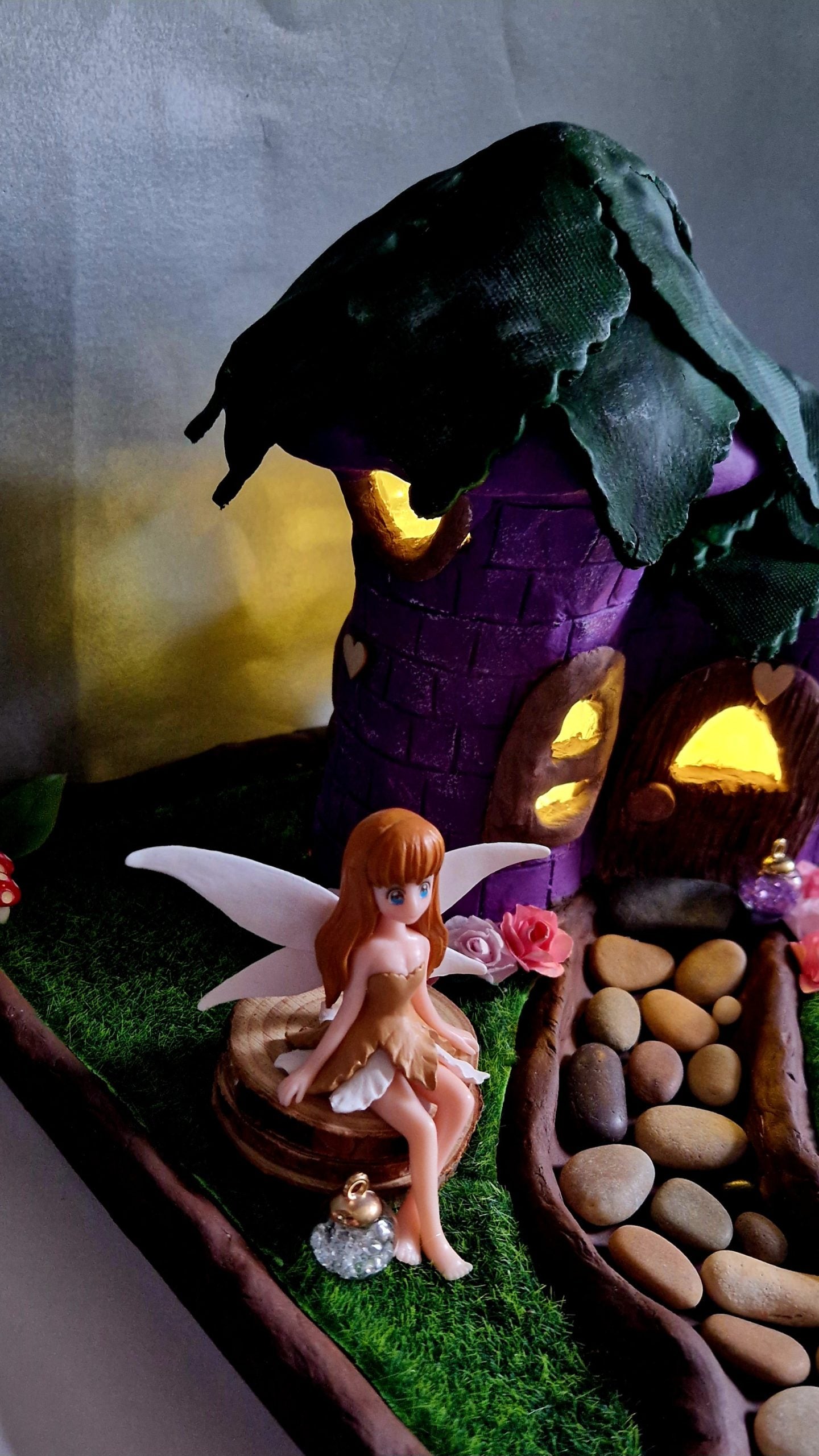 Handmade Clay Fairy Cottage